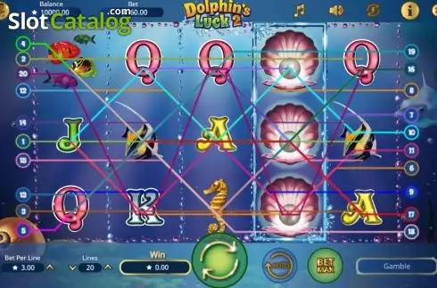 Οθόνη3. Dolphin's Luck 2 Κουλοχέρης 