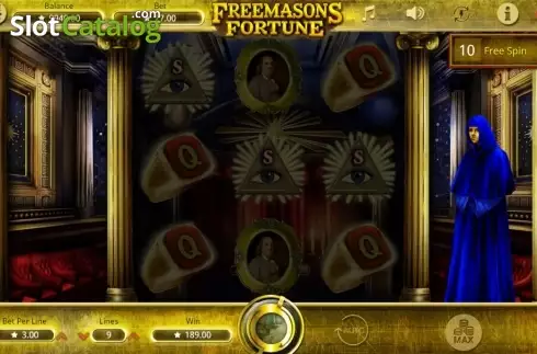 Οθόνη5. Freemasons' Fortunes Κουλοχέρης