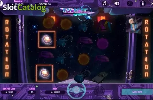 Οθόνη5. Galactic Speedway Κουλοχέρης
