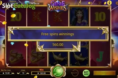 Οθόνη6. Genie Wishes Κουλοχέρης