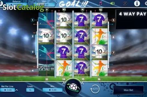 Οθόνη3. Goal!!! (Booming Games) Κουλοχέρης