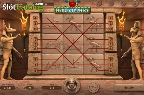 Οθόνη3. Hero Glyphics Κουλοχέρης