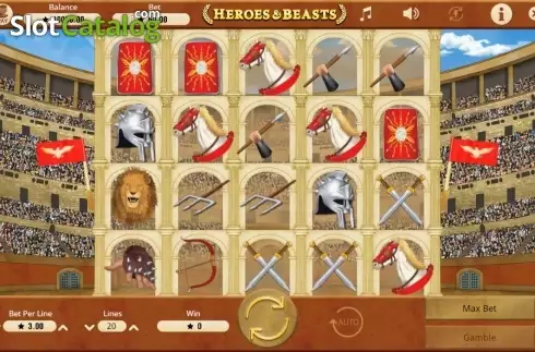 Οθόνη4. Heroes & Beasts Κουλοχέρης