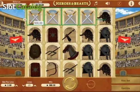 Οθόνη6. Heroes & Beasts Κουλοχέρης