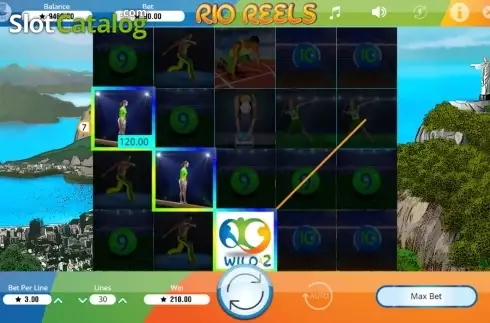 Οθόνη5. Rio Reels Κουλοχέρης