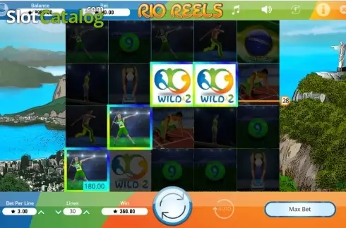 Οθόνη6. Rio Reels Κουλοχέρης