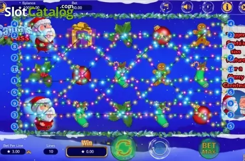 Οθόνη3. Santa's Kiss Κουλοχέρης 