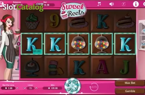 Οθόνη5. Sweet Reels (Booming Games) Κουλοχέρης