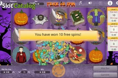 Οθόνη6. Trick or Spin Κουλοχέρης