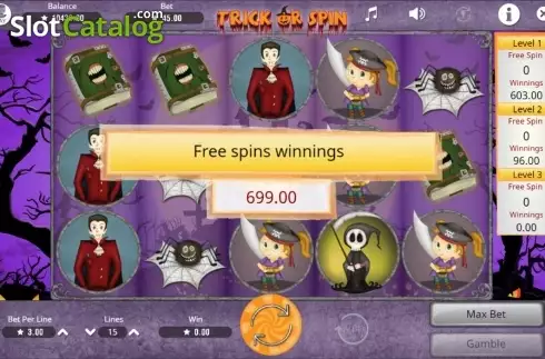 Οθόνη8. Trick or Spin Κουλοχέρης