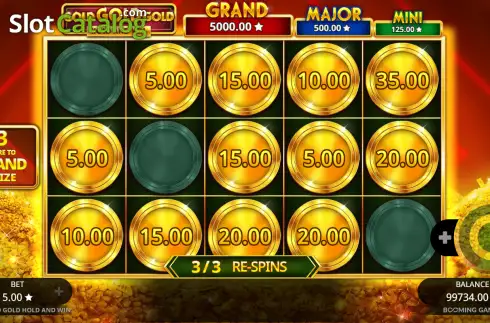 Οθόνη3. Gold Gold Gold Hold and Win Κουλοχέρης