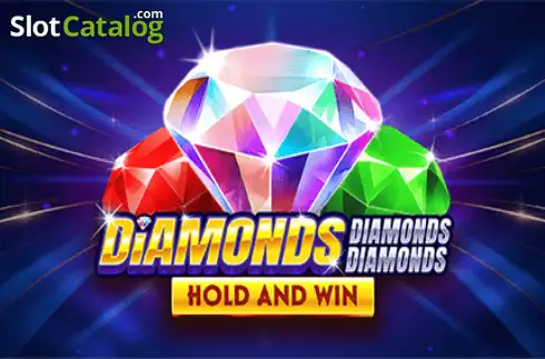 Diamonds Diamonds Diamonds Hold and Win Λογότυπο Diamonds Diamonds Diamonds Hold and Win Λογότυπο