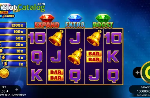 Οθόνη2. Diamond Hits Trio: InstaStrike Κουλοχέρης