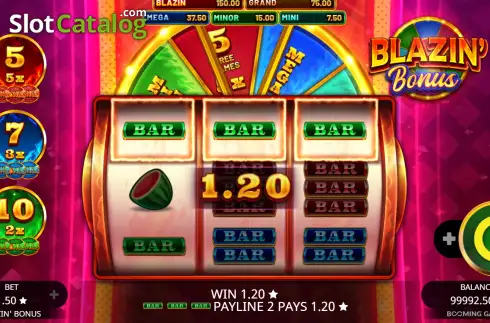 Οθόνη3. Blazin' Bonus Κουλοχέρης 