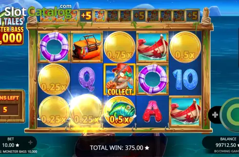 Οθόνη3. Fish Tales Monster Bass 10,000 Κουλοχέρης