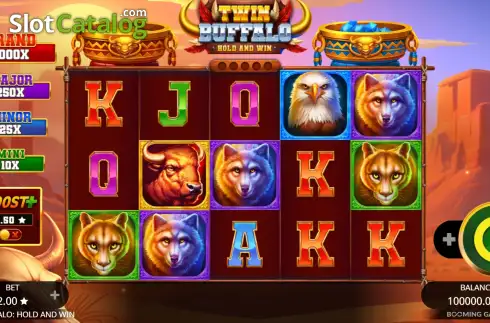 Οθόνη2. Twin Buffalo: Hold & Win Κουλοχέρης