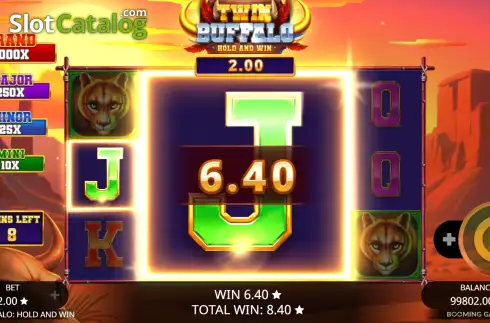 Οθόνη3. Twin Buffalo: Hold & Win Κουλοχέρης