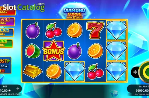 Οθόνη2. Diamond Forge: Link & Loot Κουλοχέρης