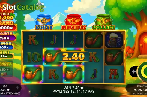 Οθόνη3. Lucky Charms Trio 10,000 Κουλοχέρης