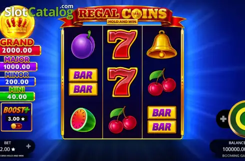 Οθόνη2. Regal Coins Hold and Win Κουλοχέρης