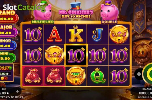 Οθόνη2. Mr Oinkster's Key To Riches Κουλοχέρης 