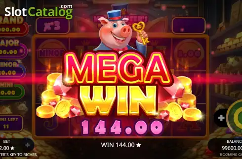 Οθόνη3. Mr Oinkster's Key To Riches Κουλοχέρης 