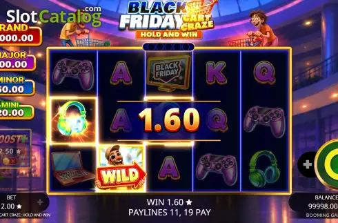 Οθόνη3. Black Friday Cart Craze: Hold and Win Κουλοχέρης 