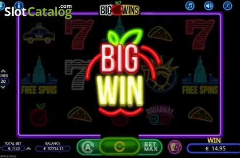 Οθόνη6. Big Apple Wins Κουλοχέρης