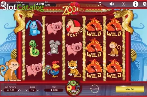 Οθόνη2. Zoodiac (Booming Games) Κουλοχέρης 