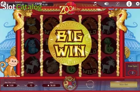 Οθόνη8. Zoodiac (Booming Games) Κουλοχέρης 
