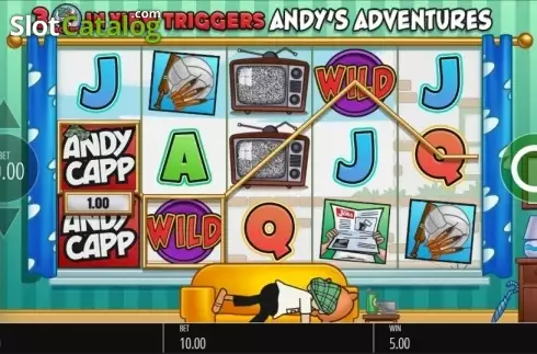 Οθόνη5. Andy Capp Jackpot King Κουλοχέρης