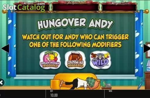 Οθόνη8. Andy Capp Jackpot King Κουλοχέρης