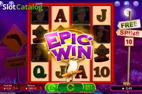 Οθόνη6. Boomerang Bonanza Κουλοχέρης