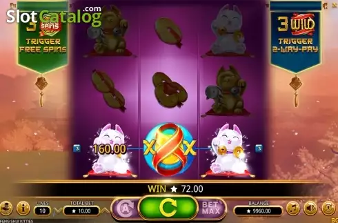 Οθόνη3. Feng Shui Kitties Κουλοχέρης