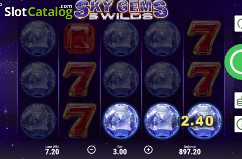 Οθόνη4. Sky Gems: 5 Wilds Κουλοχέρης