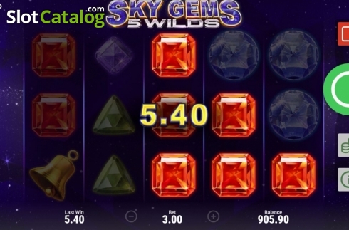 Οθόνη6. Sky Gems: 5 Wilds Κουλοχέρης