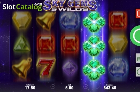 Οθόνη7. Sky Gems: 5 Wilds Κουλοχέρης