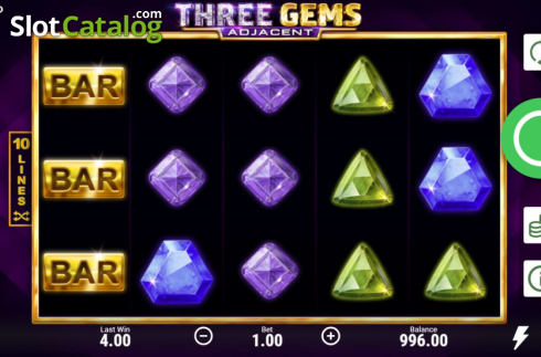 Οθόνη3. Three Gems Κουλοχέρης