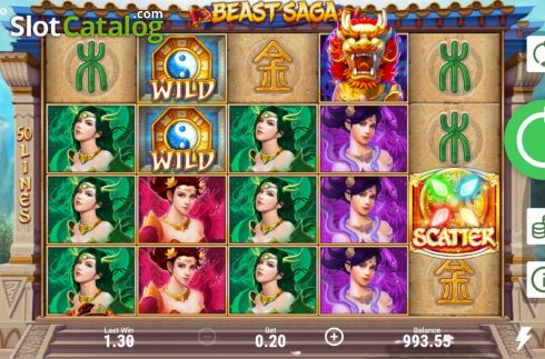 Οθόνη3. Beast Saga Κουλοχέρης