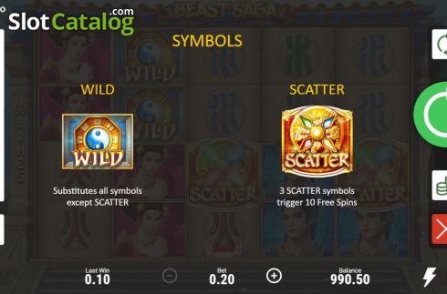 Οθόνη7. Beast Saga Κουλοχέρης