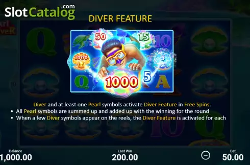 Οθόνη7. Pearl Diver Κουλοχέρης 