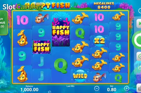 Οθόνη3. Happy Fish (Booongo) Κουλοχέρης 