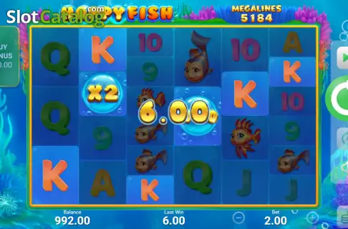 Οθόνη4. Happy Fish (Booongo) Κουλοχέρης 