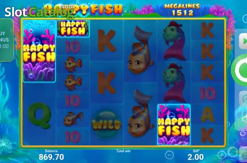 Οθόνη7. Happy Fish (Booongo) Κουλοχέρης 