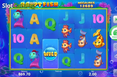 Οθόνη9. Happy Fish (Booongo) Κουλοχέρης 