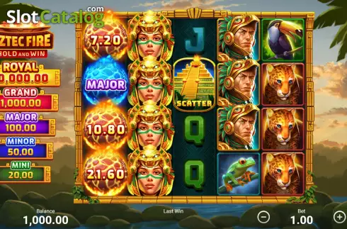 Οθόνη2. Aztec Fire: Hold and Win Κουλοχέρης