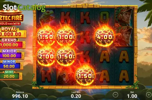 Οθόνη6. Aztec Fire: Hold and Win Κουλοχέρης