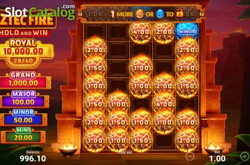 Οθόνη9. Aztec Fire: Hold and Win Κουλοχέρης
