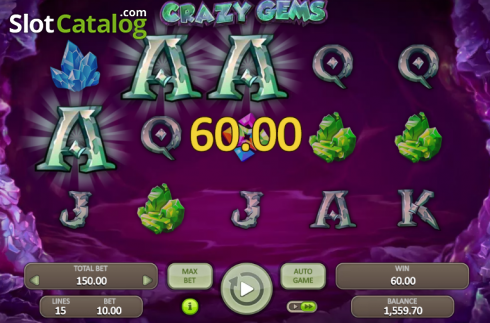 Οθόνη3. Crazy Gems (Booongo) Κουλοχέρης