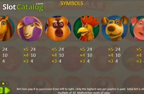 Οθόνη7. 12 Animals (Booongo) Κουλοχέρης
